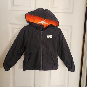 Nike Kids Black Jacket with Orange Lining